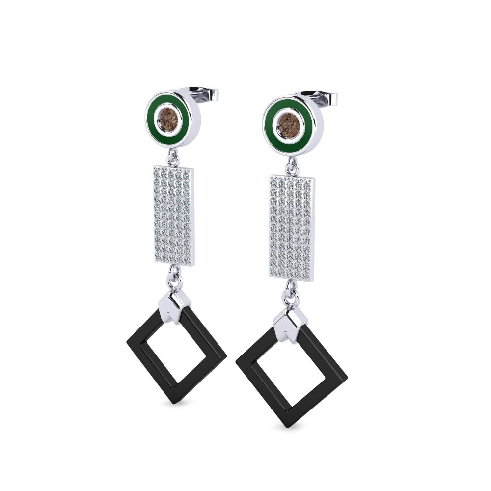 Smoky Quartz Women's Earring Aronni