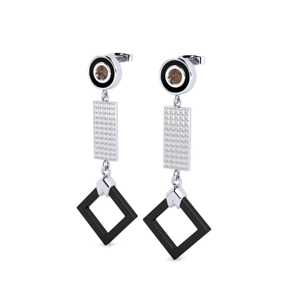 Smoky Quartz Women's Earring Aronni