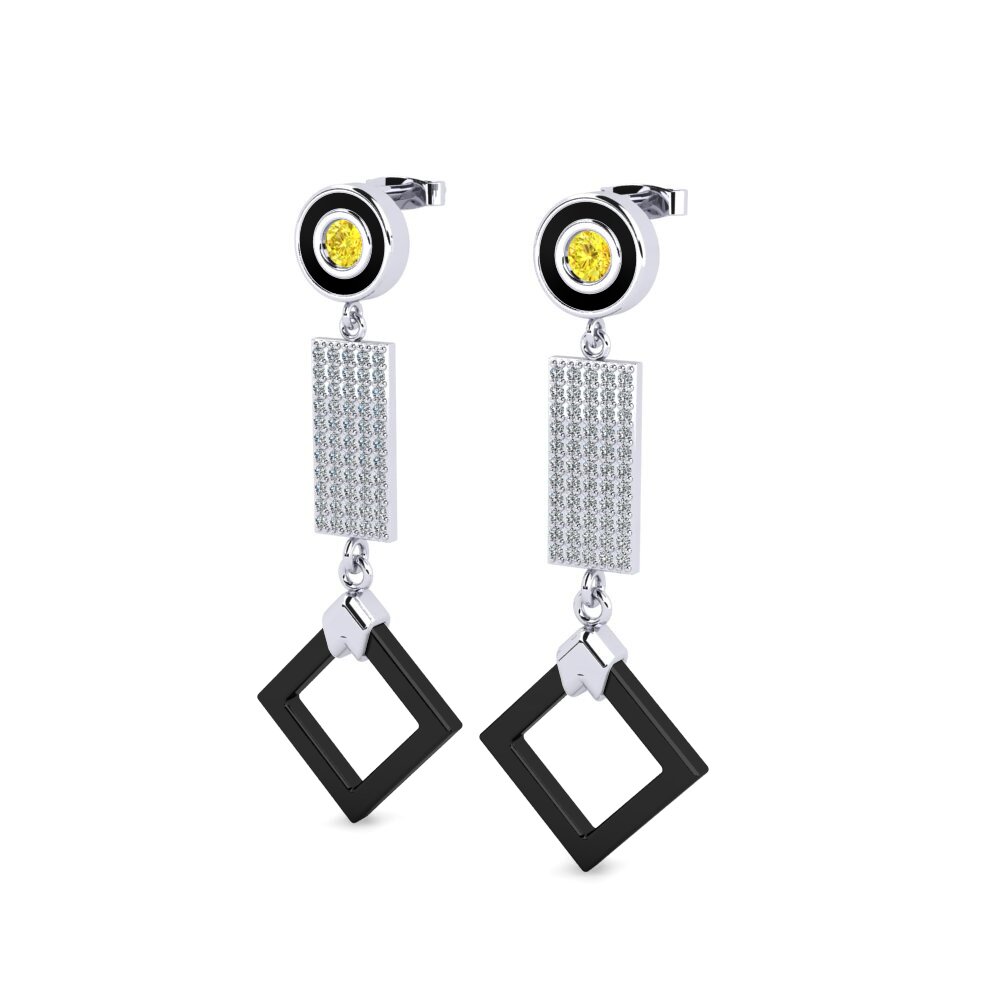 Yellow Sapphire Women's Earring Aronni