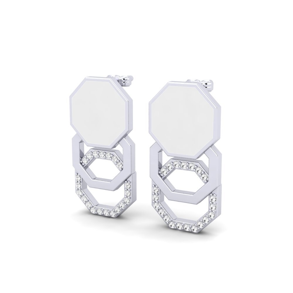 White sapphire Women's Earring Arroyo