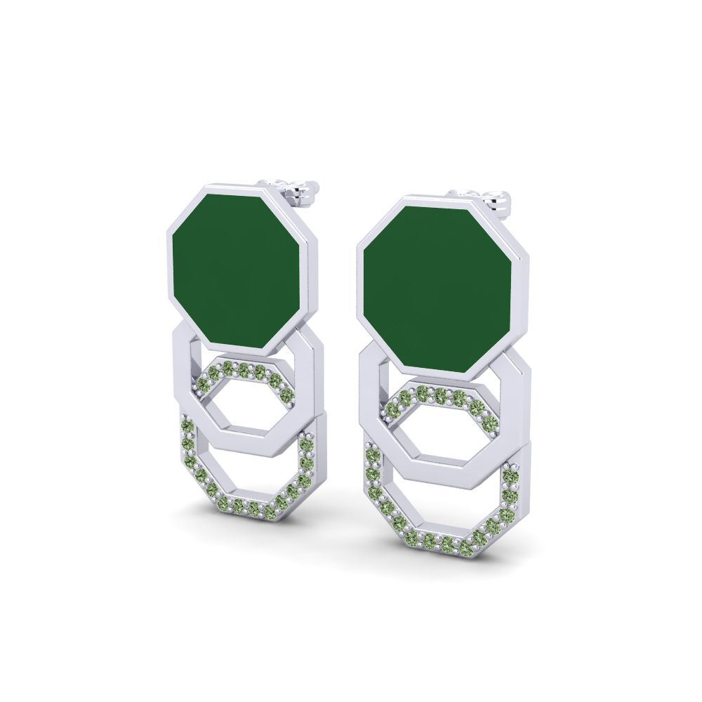 Diamante Verde Pendiente de mujer Arroyo