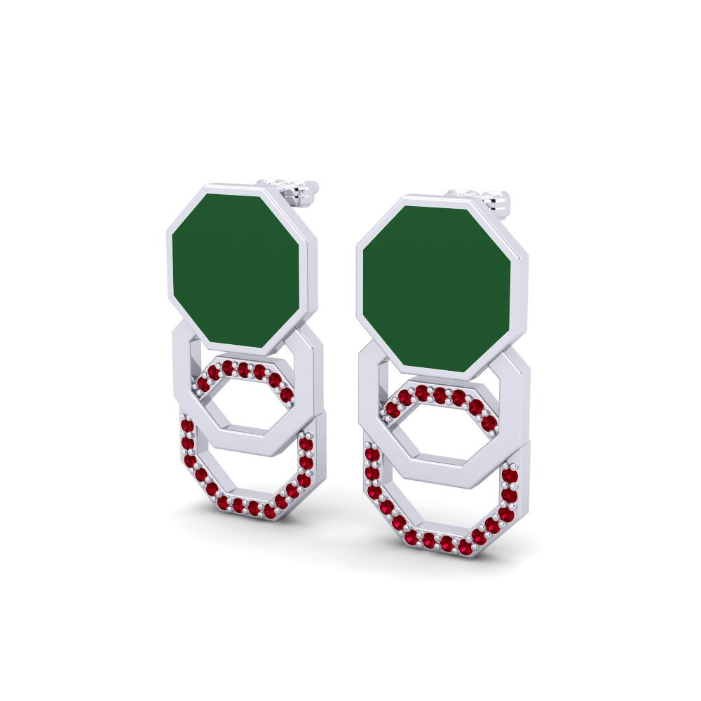 Red Zirconia Women's Earring Arroyo