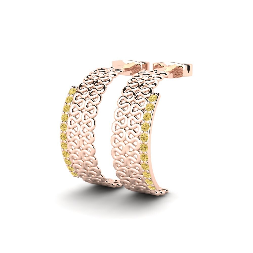 Diamante Amarillo Pendiente de mujer Arsen