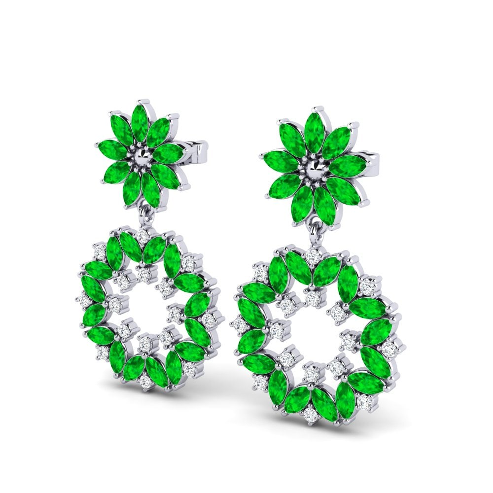 Émeraude Boucle d'oreille femme Arsenic