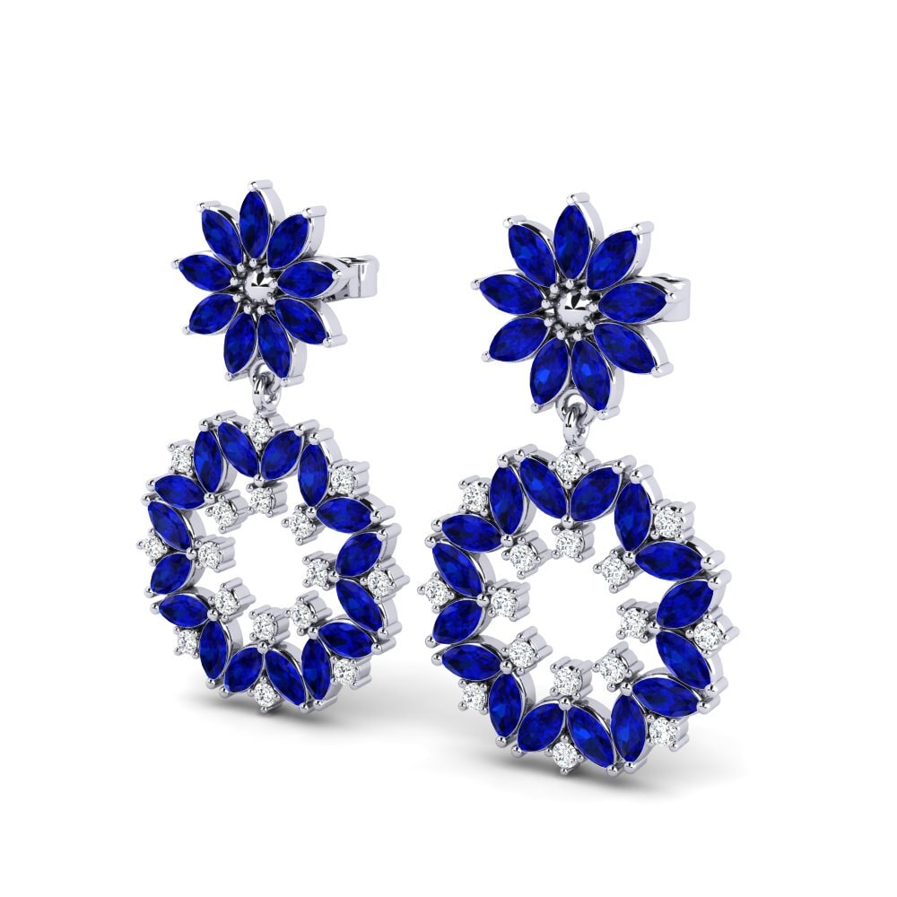 Saphir Boucle d'oreille femme Arsenic