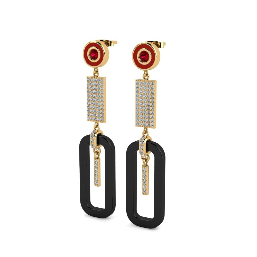 Red Zirconia Women's Earring Artan