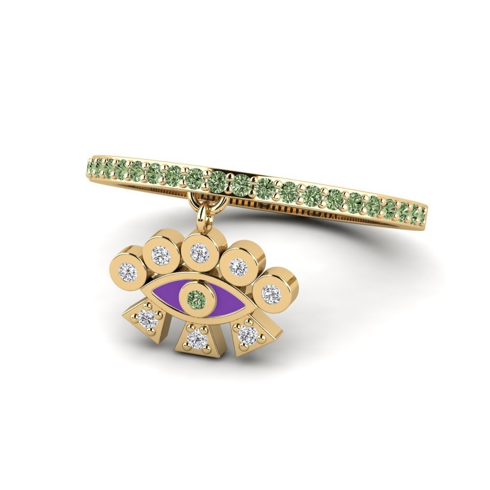 Diamante Verde Anel Artemisi