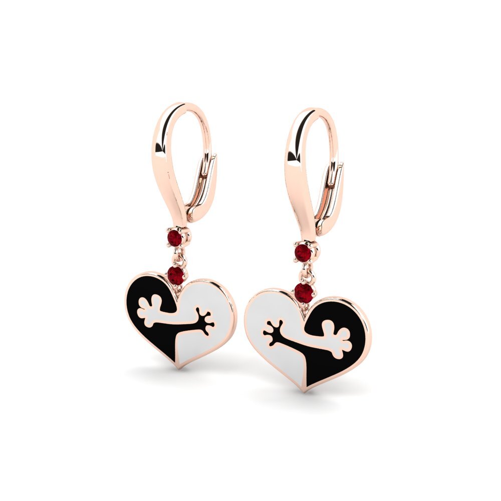 Red Zirconia Women's Earring Arthralgic