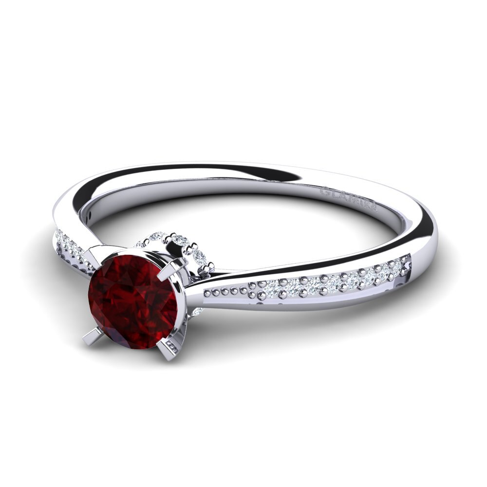 Garnet Engagement Ring Artrina