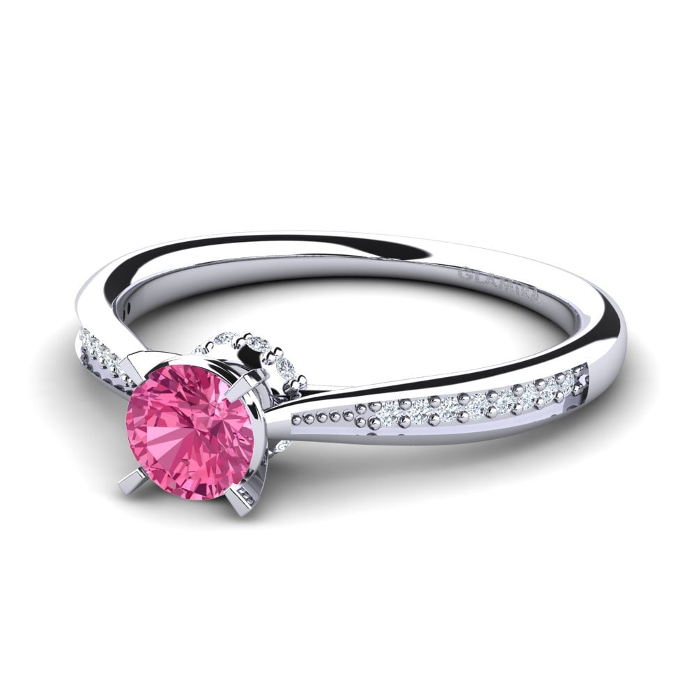 Pink Tourmaline Engagement Ring Artrina
