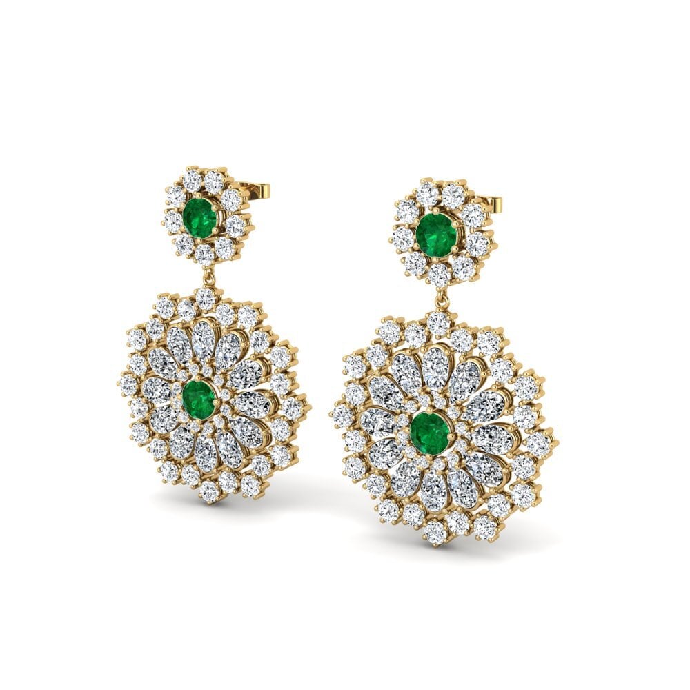 Emerald (Lab Created) Women's Earring Arzul