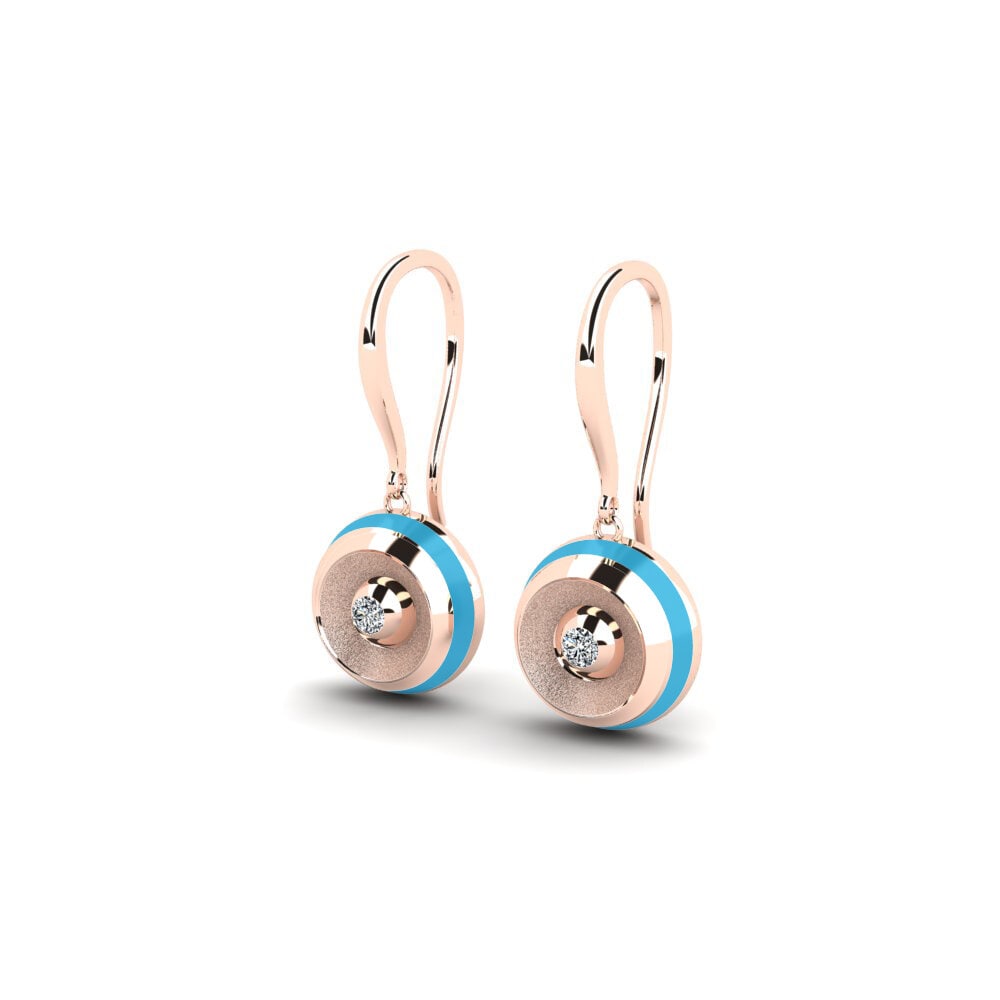 14k Oro Rosa Pendiente de mujer Asabiyer