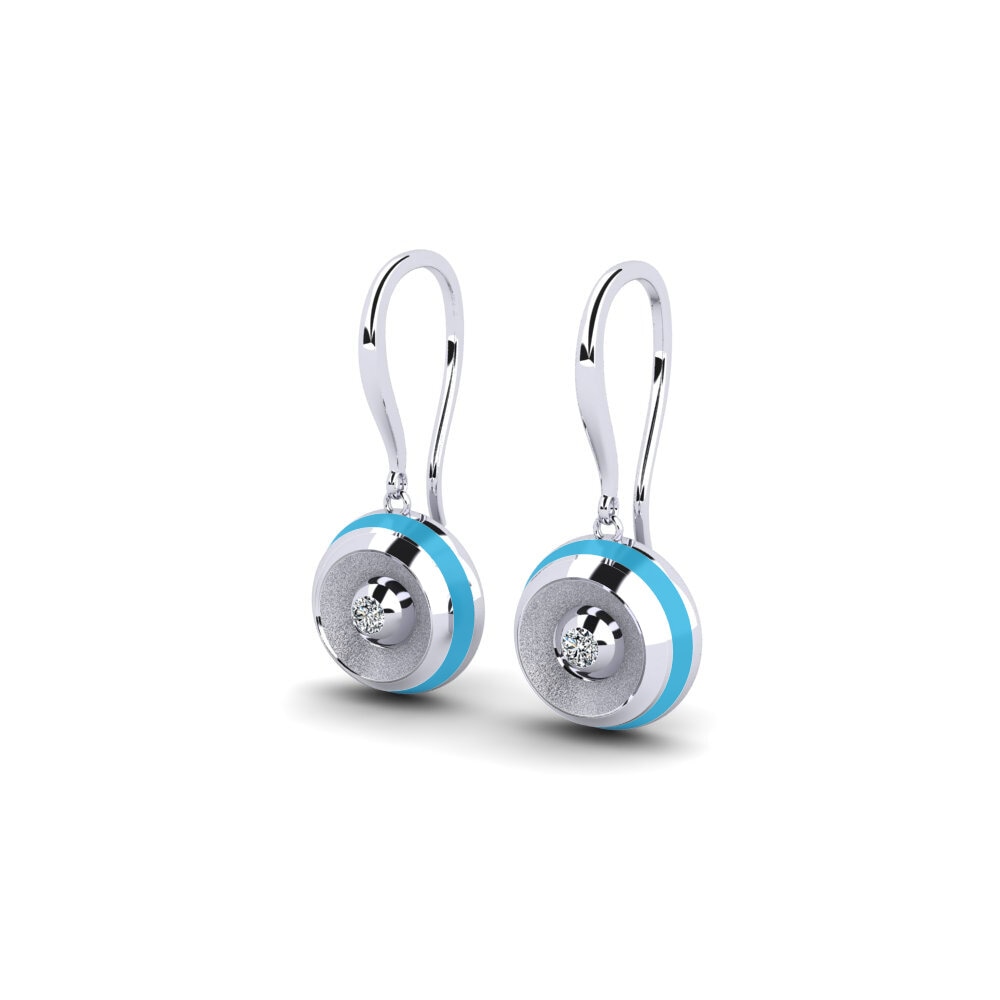 950 Platin Damen ohrring Asabiyer