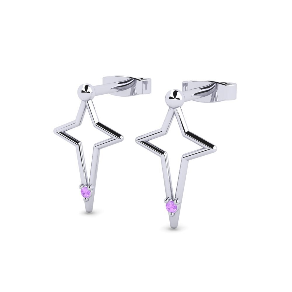 Améthyste Boucle d'oreille femme Asbition
