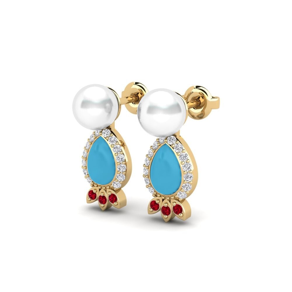 Red Zirconia Women's Earring Ascaryaya
