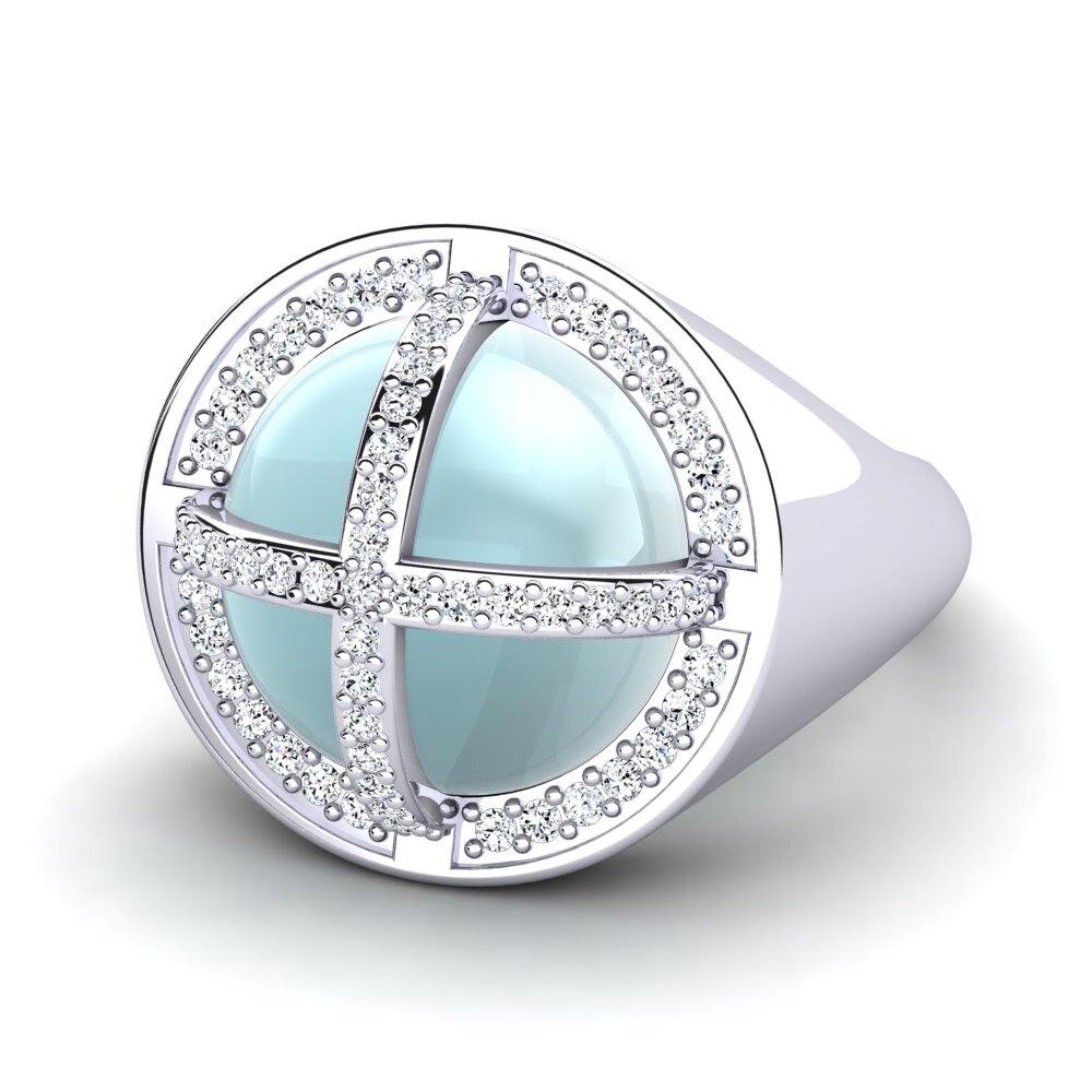 Cabochon Aquamarin Ring Asceline