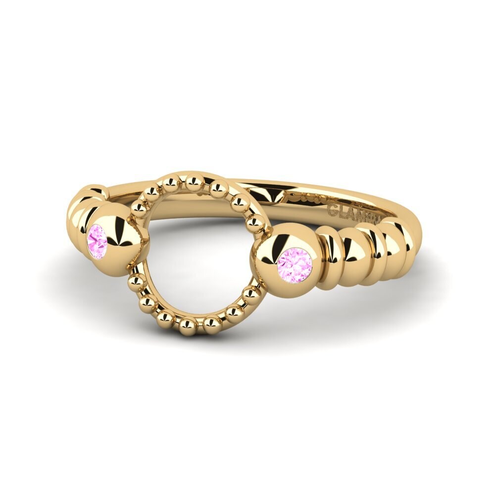 Rosa Saphir Pinker Ring Aseng