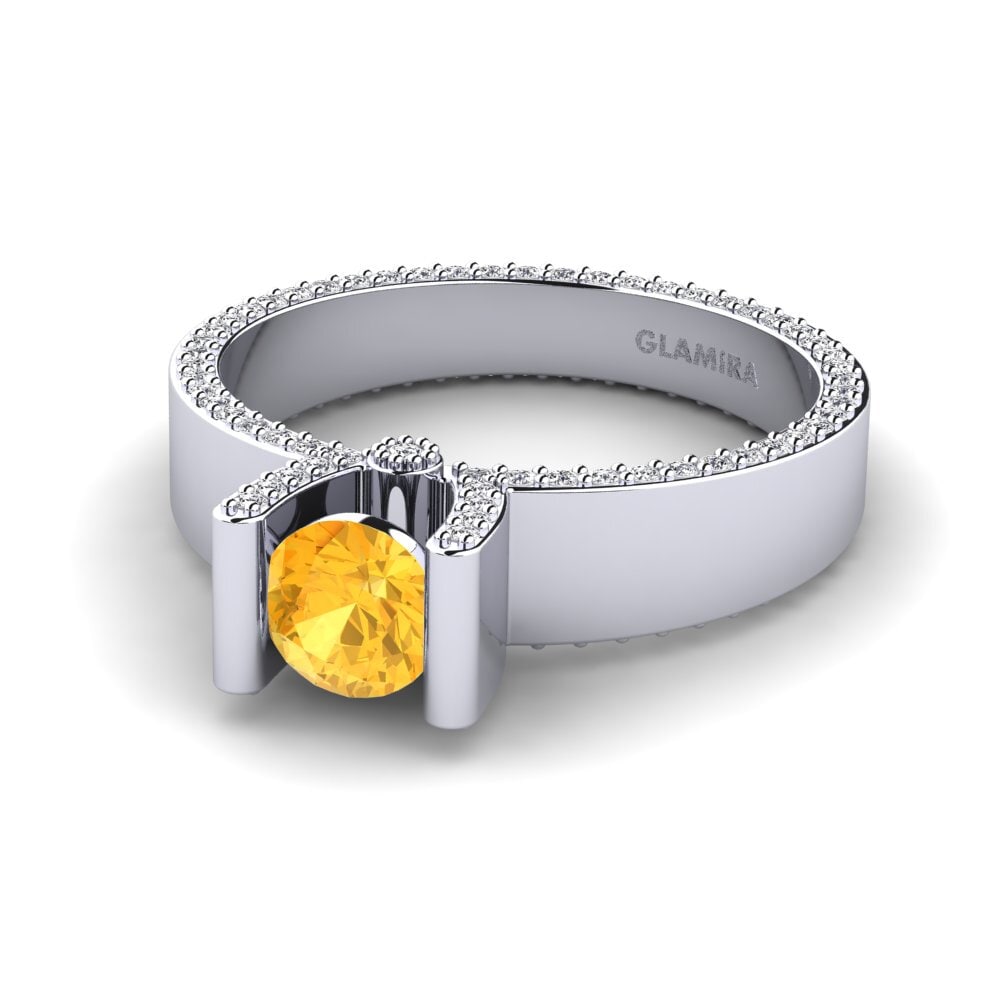Citrine Engagement Ring Asherah