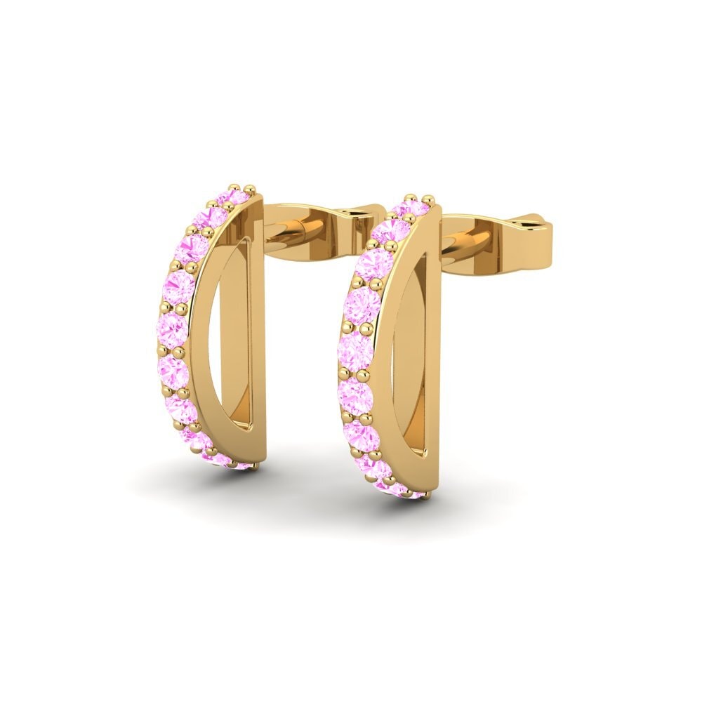 Pink Sapphire Women's Earring Ashish