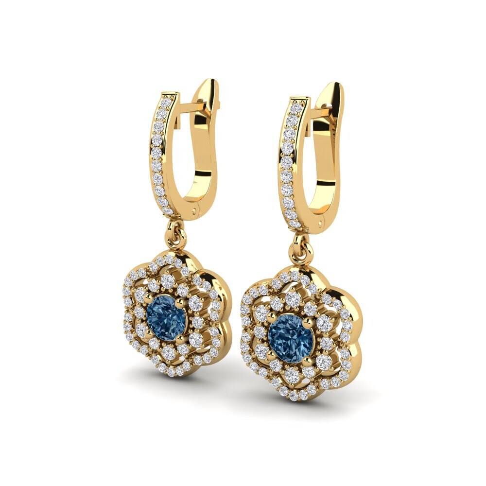 Blauer Diamant Damen ohrring Ashqai