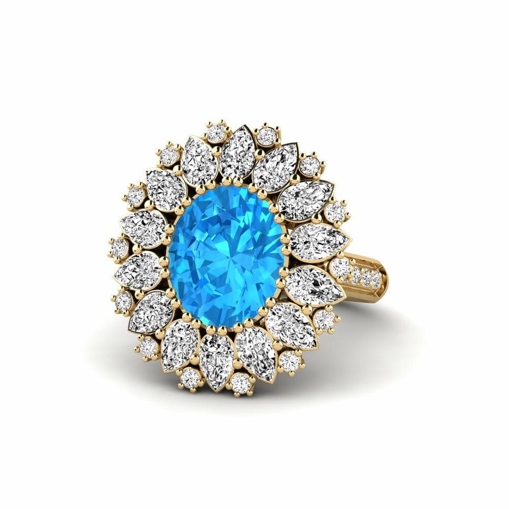 Ring Asion Blauer Topas