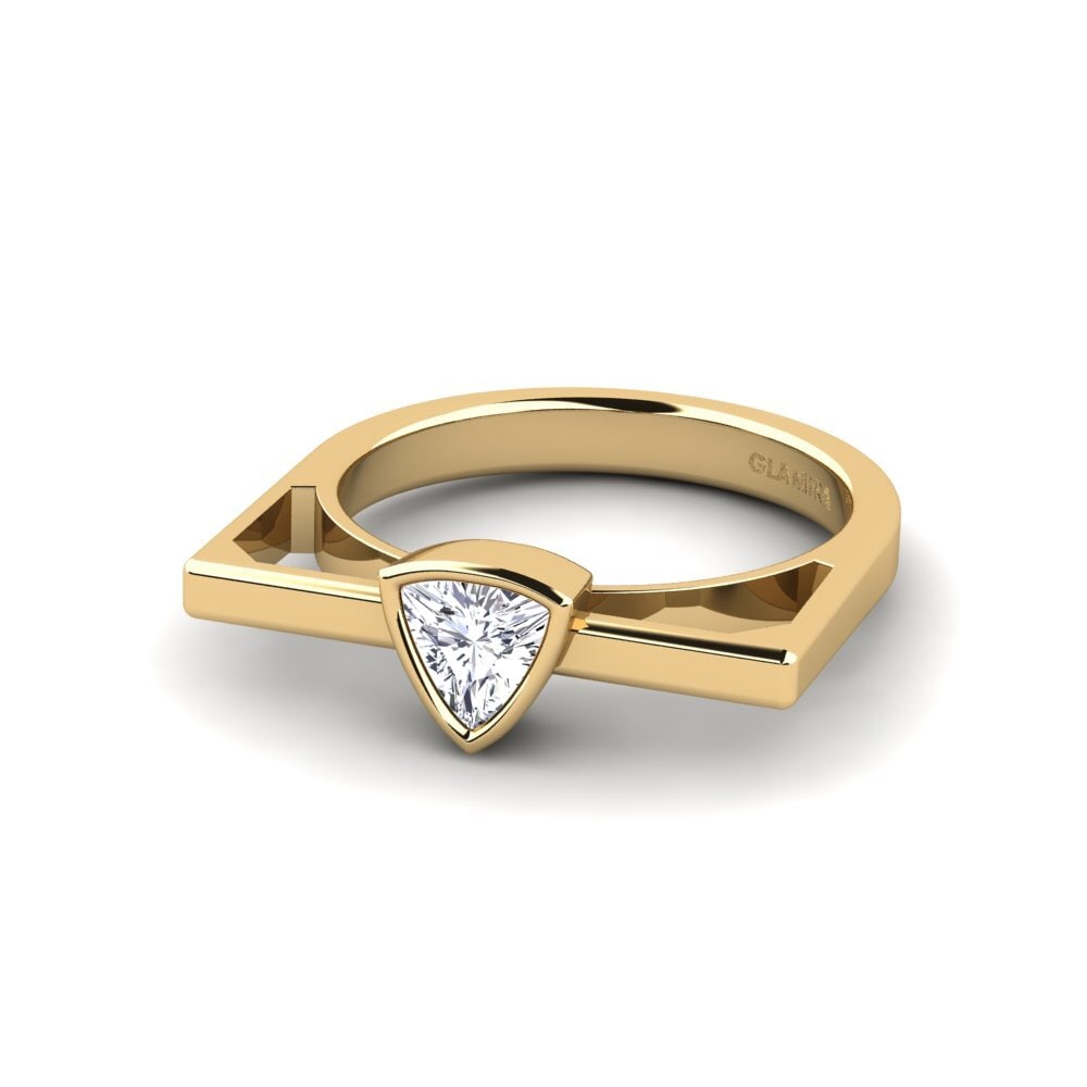 Trillion Diamond Engagement Ring Askel