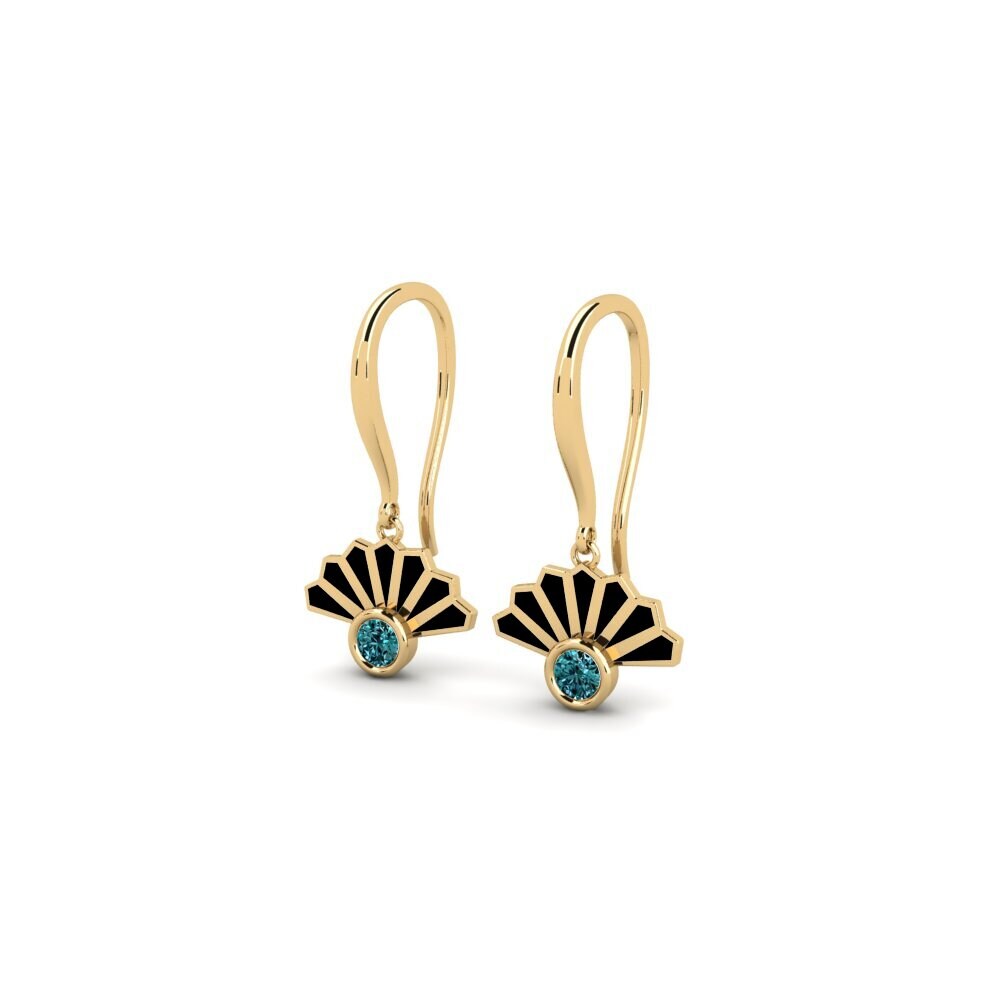 Diamante Blu Orecchino da donna Askip