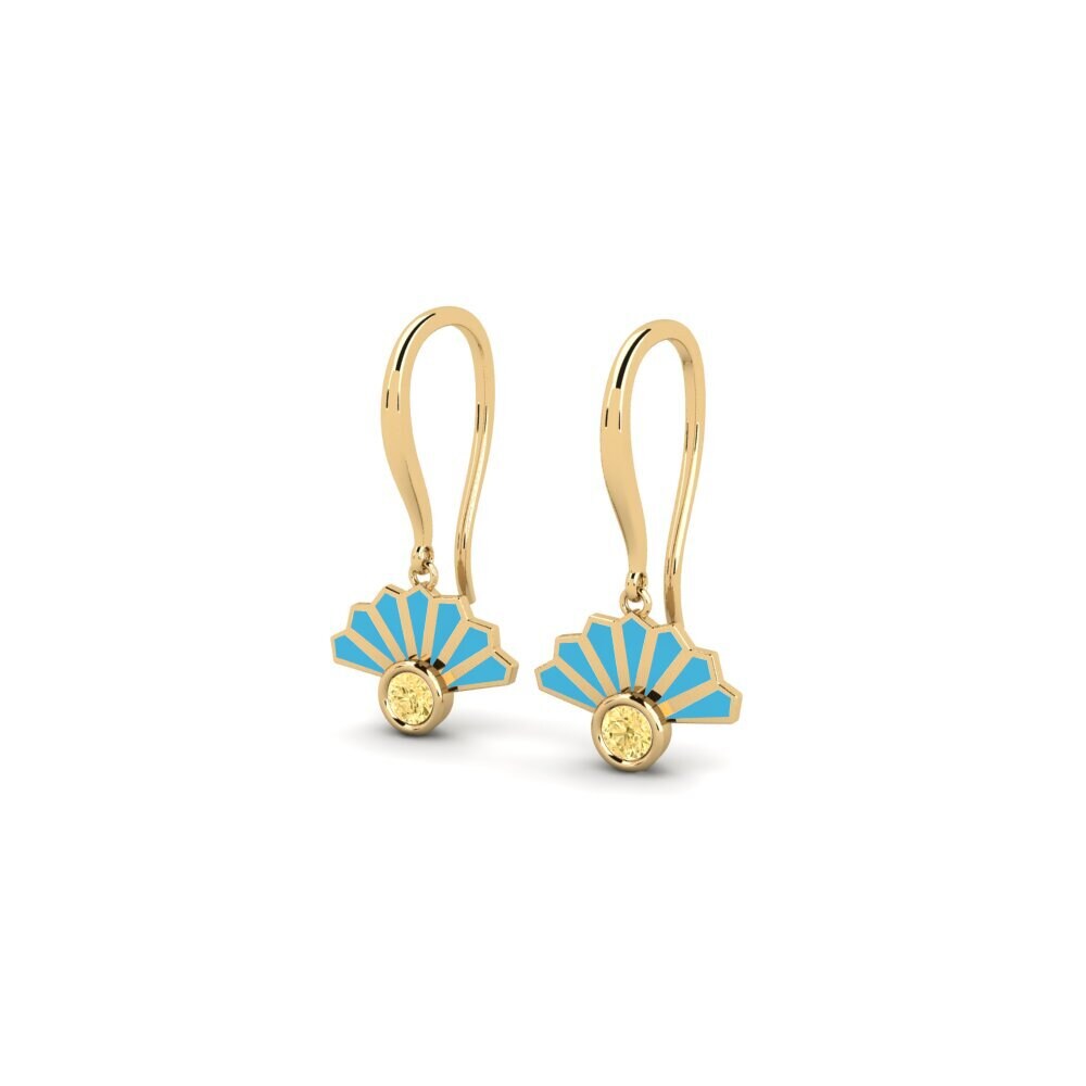 Diamante Giallo Orecchino da donna Askip