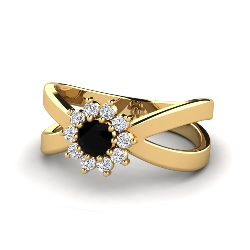 Zafiro negro Anillo Aspergill