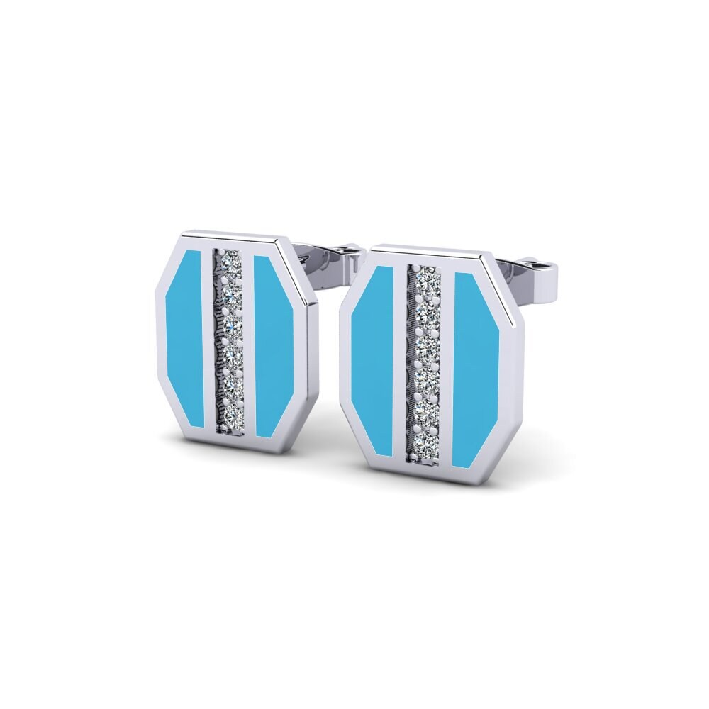 950 Platin Damen ohrring Aspoi