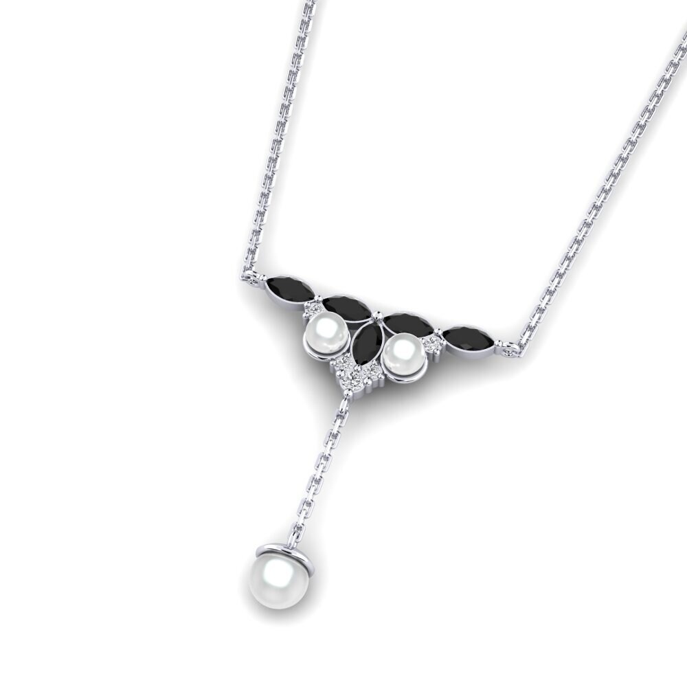 Marquesa Zafiro negro Collar de Mujer Aspronisi