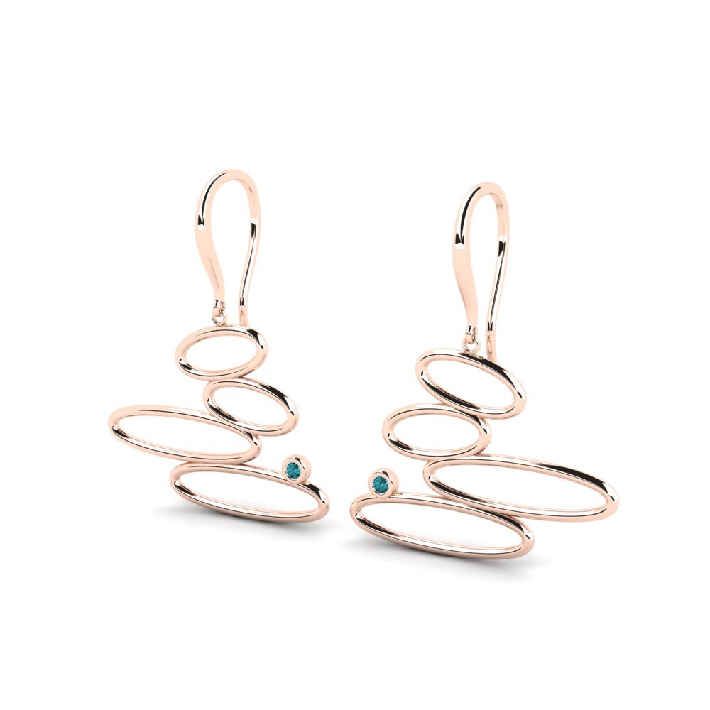 Blue Diamond Women's Earring Assez