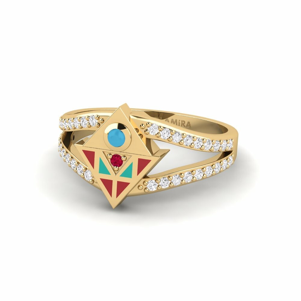Bagues Or Jaune 18k Mode