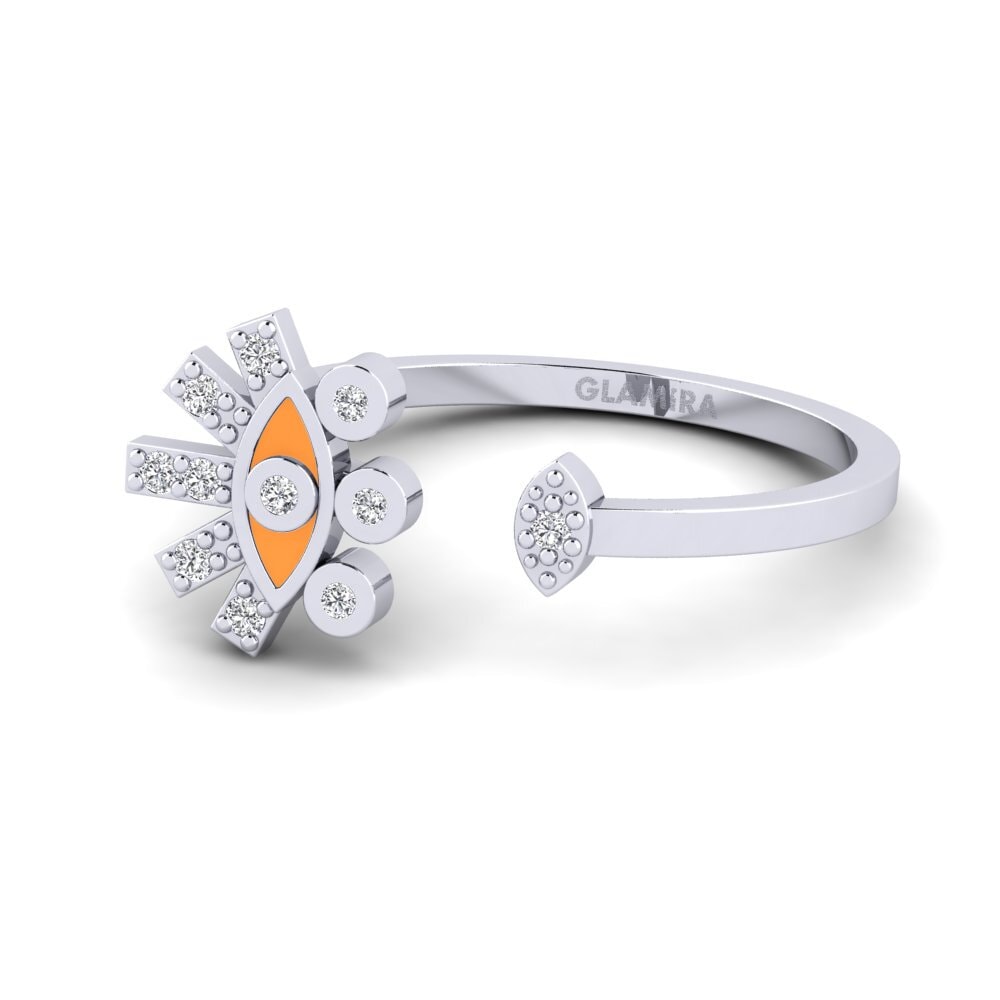 Weiß-Silber Ring Assos