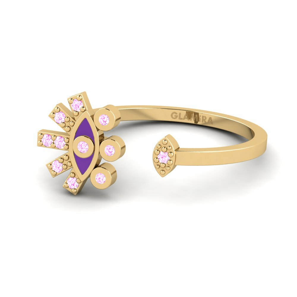 Saphir Rose Bague Assos