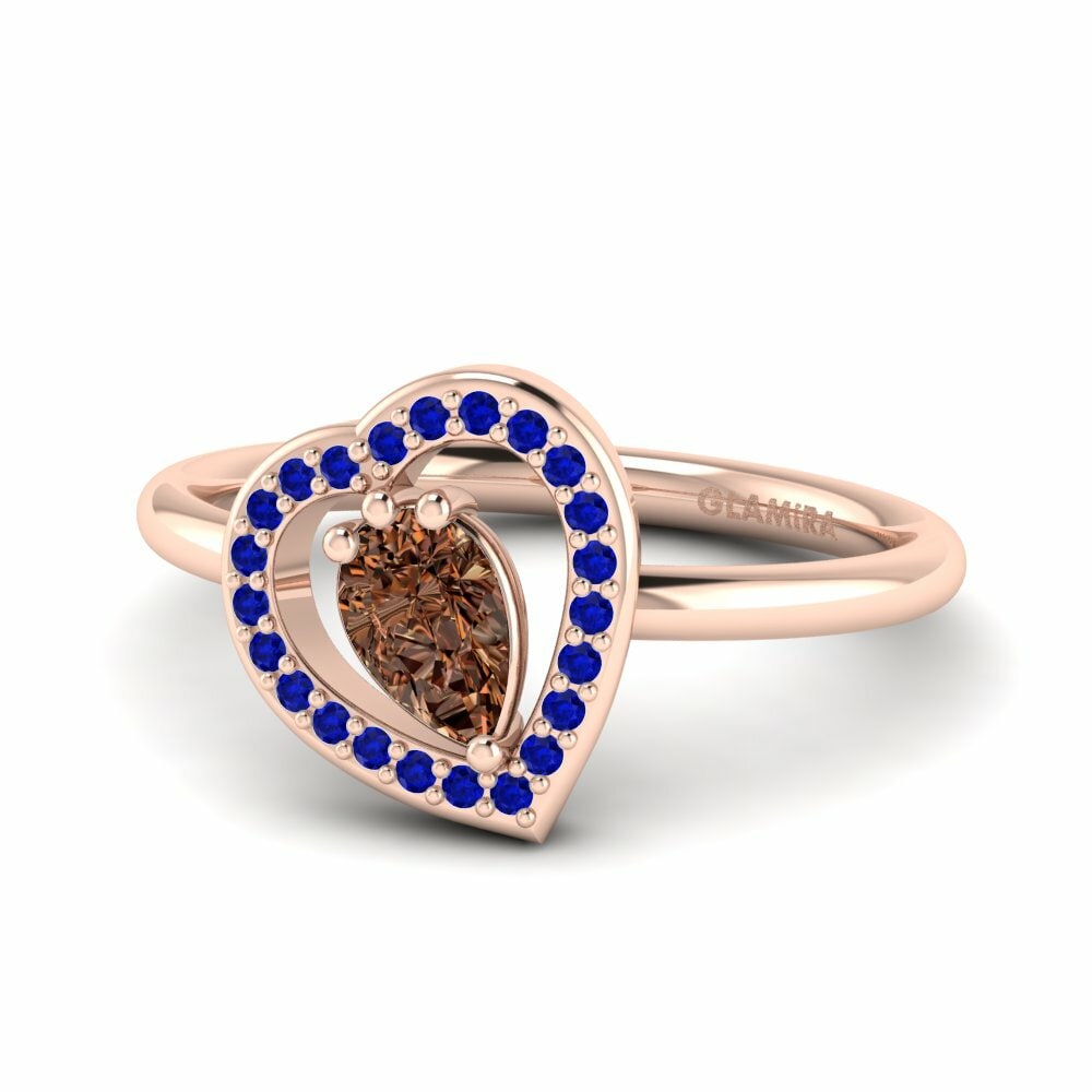 Diamante café Anillo Astrid