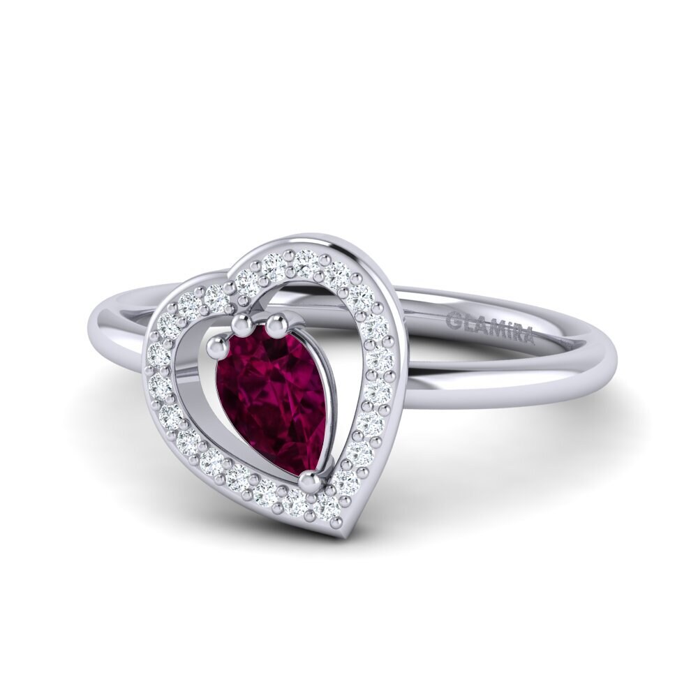Rhodolite Garnet Ring Astrid