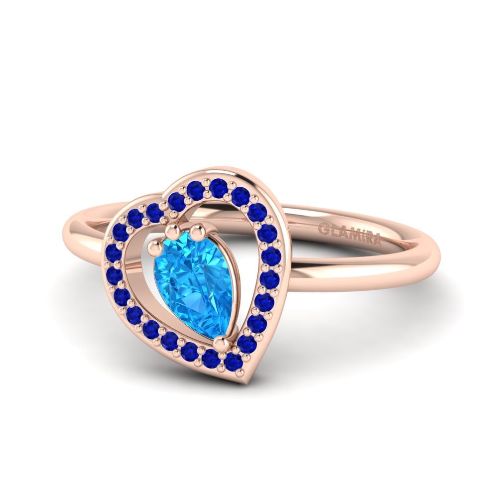 14ct Rose Gold Ring Astrid