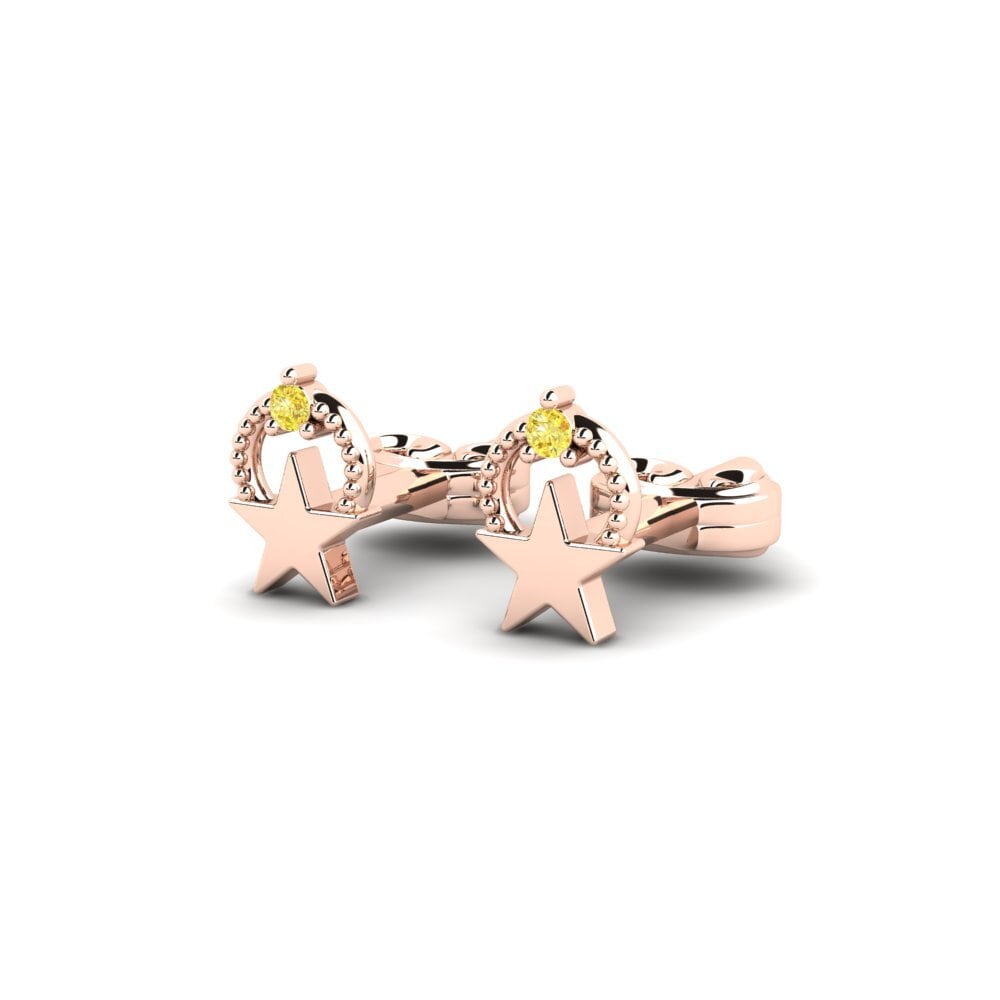 Zafiro amarillo Pendiente para Niño Astru
