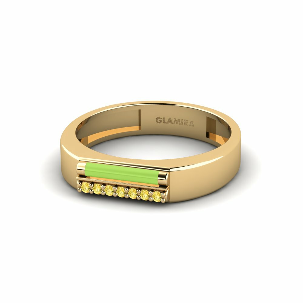 Saphir Jaune Bague Astypalaia