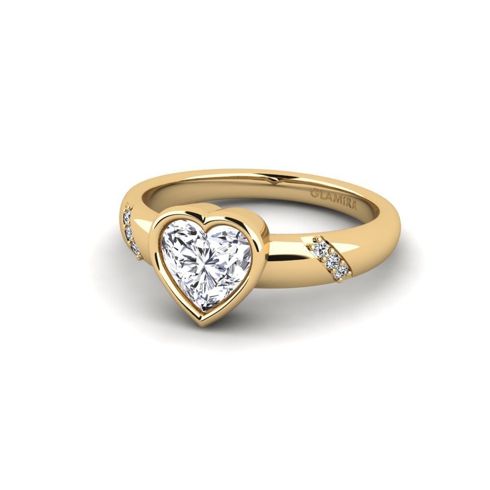 Lab Grown Diamond Engagement Ring Asunan - Heart