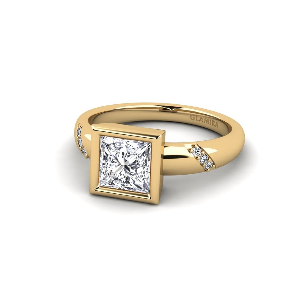 Lab Grown Diamond Engagement Ring Asunan - Princess