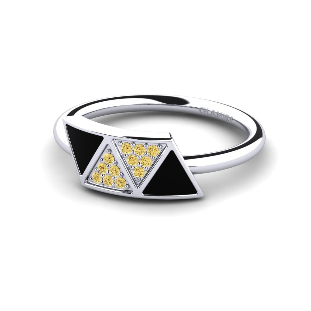 Diamante Amarillo Anillo Asuncion