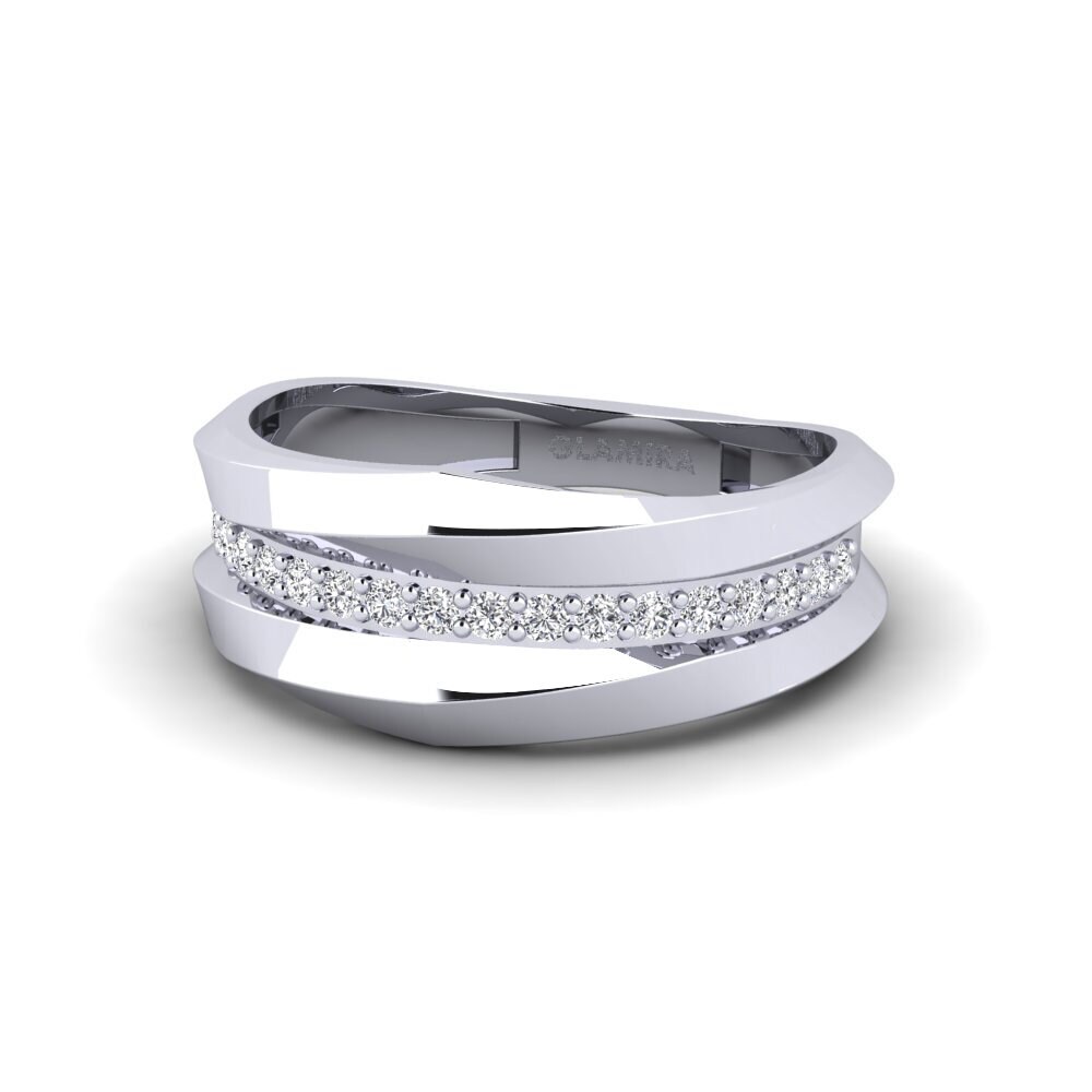 14k White Gold Ring Athru
