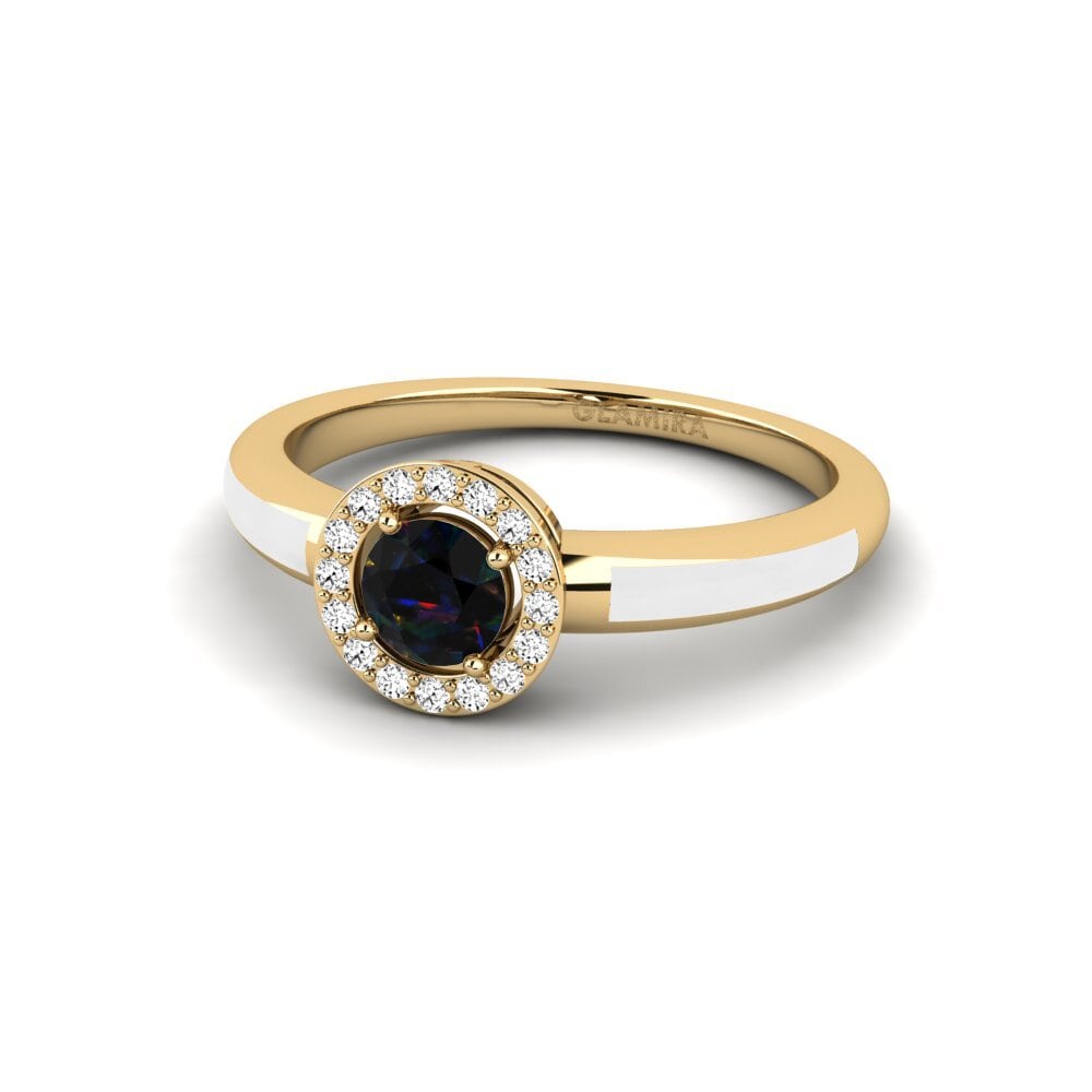 Schwarzer Opal Ring Atolst