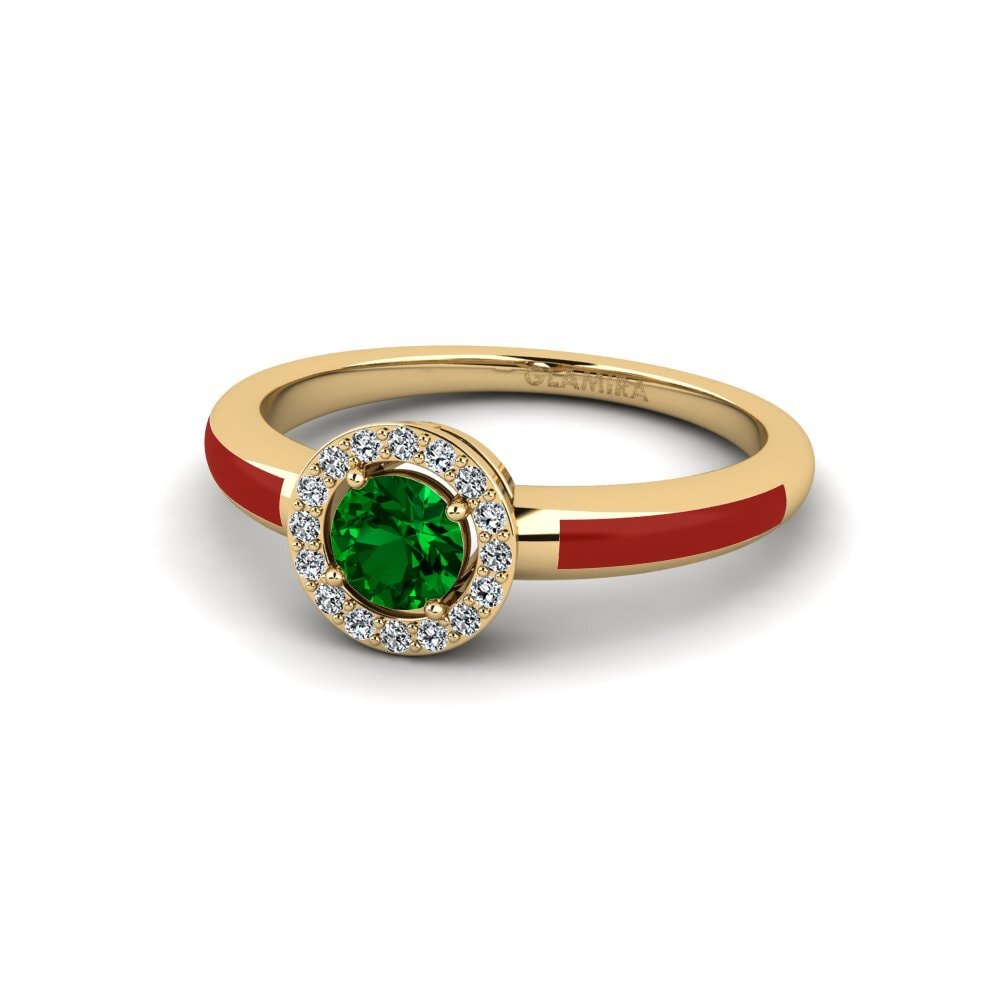 Grüner Zirkonia Ring Atolst