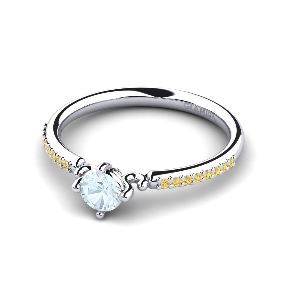 Aquamarine Engagement Ring Aubriel