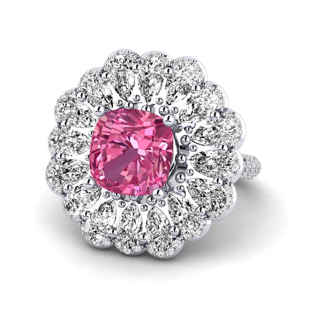 Pink Tourmaline Engagement Ring Auda
