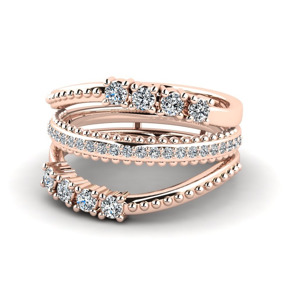 Rotgold 585 Ring Audgen SET