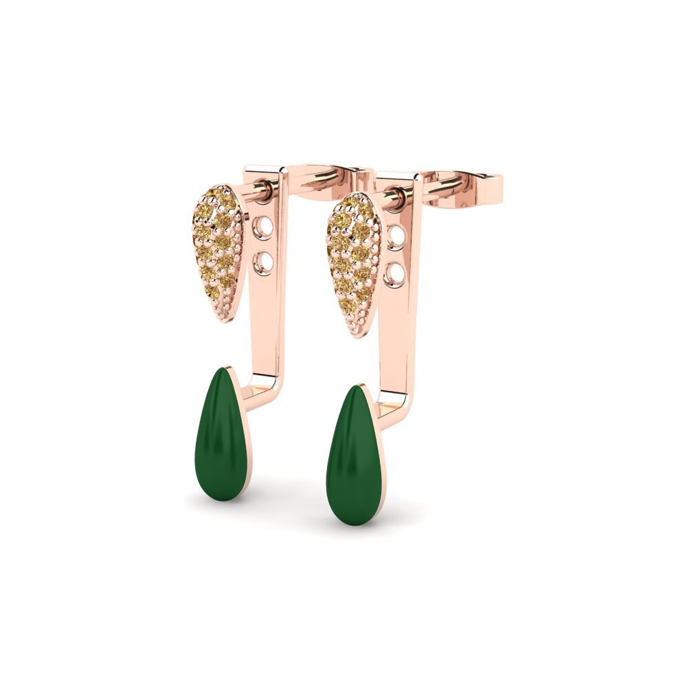 Brown Diamond Women's Earring Aufzug